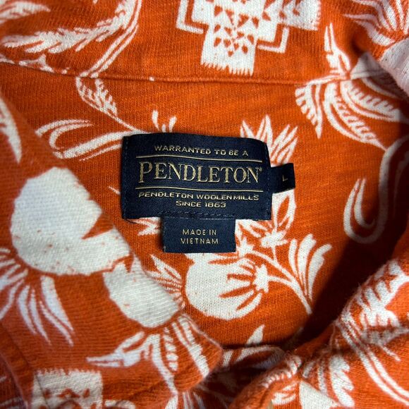 Pendleton Mens 100% Cotton Short Sleeve Wayside Shirt Size L - Picture 3 of 4